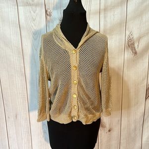 Gold Mesh Sweater